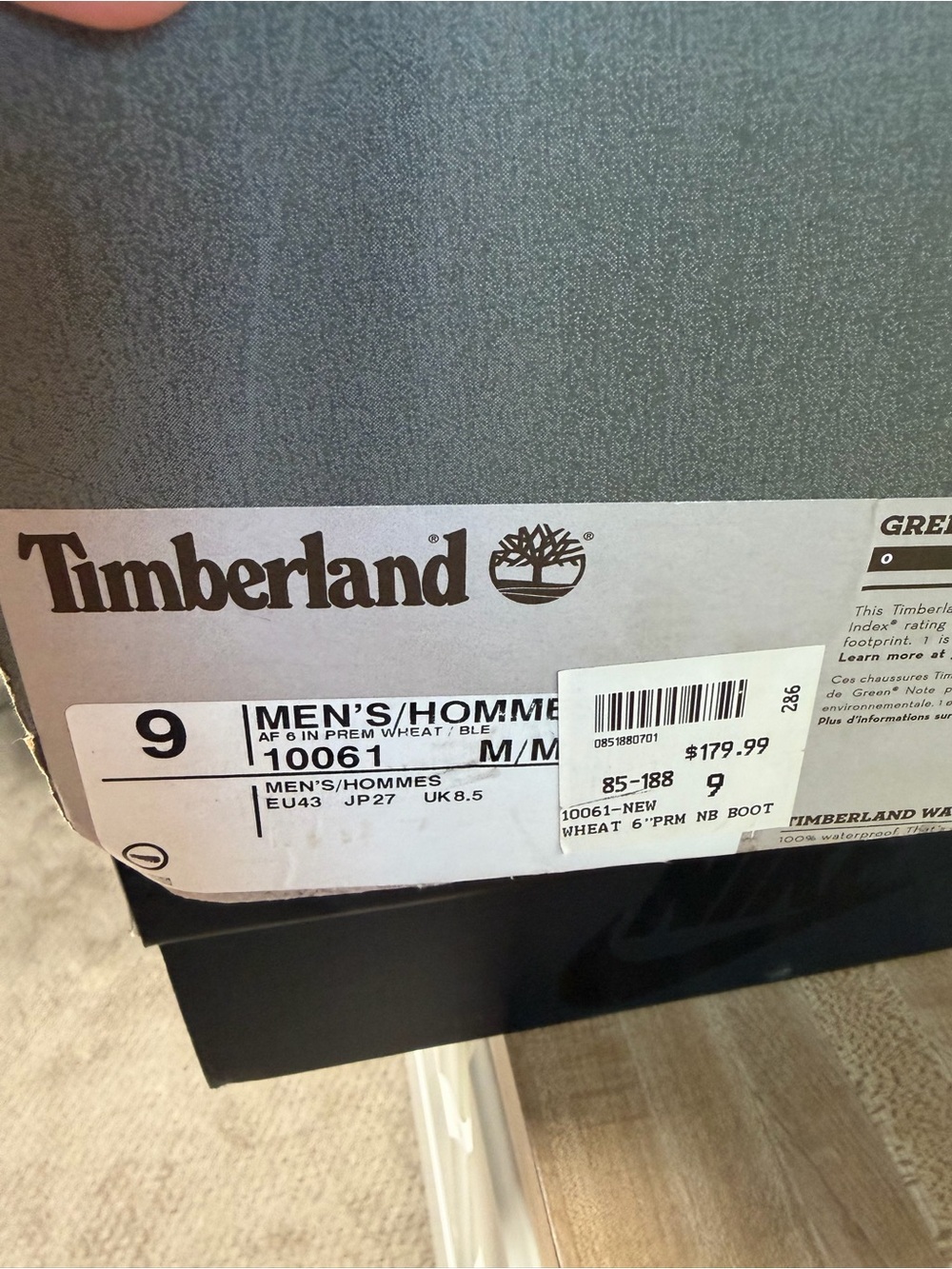 Timberland Wheat Nubuck Work Boots - Picture 2 of 3